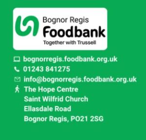 Foodbank contact details image.